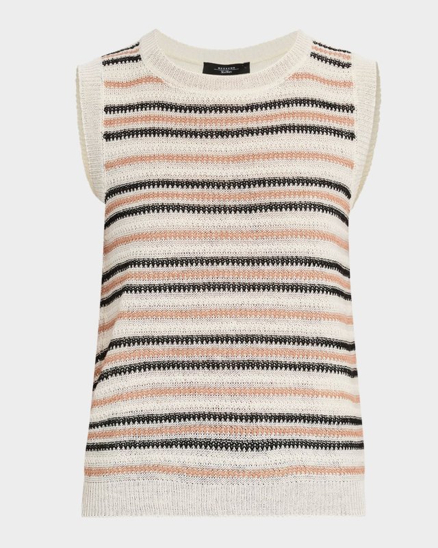 Ciad Sleeveless Striped Knit Top
